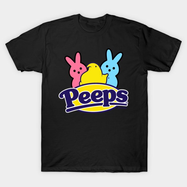 Hanging With My Peeps Easter T-Shirt by Aldrvnd